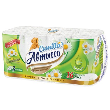 Toaletní papír Almusso Camilla 3-vrstvý, 16 rolí