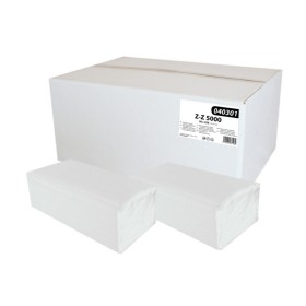 Ručníky papírové skládané PrimaSoft Z-Z 1-vrstvé bílé celulóza, 24x22cm, 5000 ks