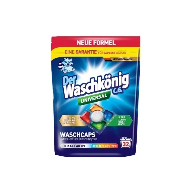 WaschKönig kapsle na praní Active Proteine 5v1 Universal 32ks