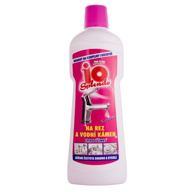 IO SPLENDO na rez a vodní kámen s octem tekutý čistič 750ml