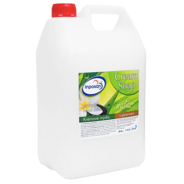 INPOSAN krémové mýdlo 2v1 bílé NATUR 5 L