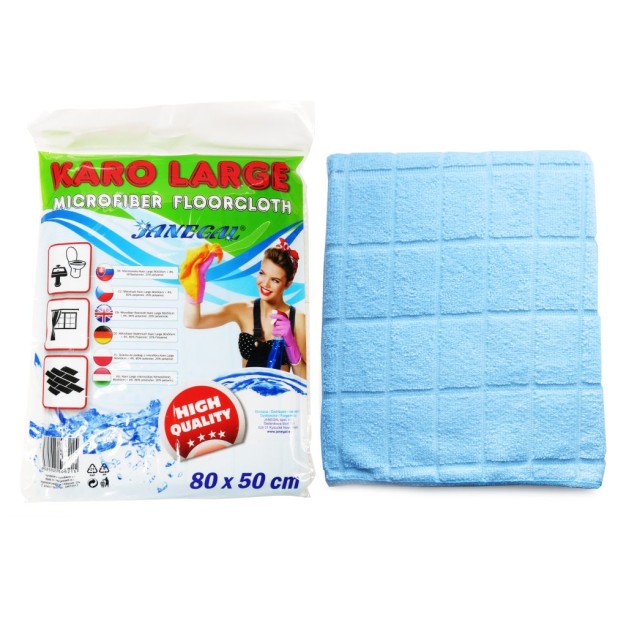 Mycí hadr z mikrovlákna KARO LARGE 80x50cm, 260g/m2 mix barev