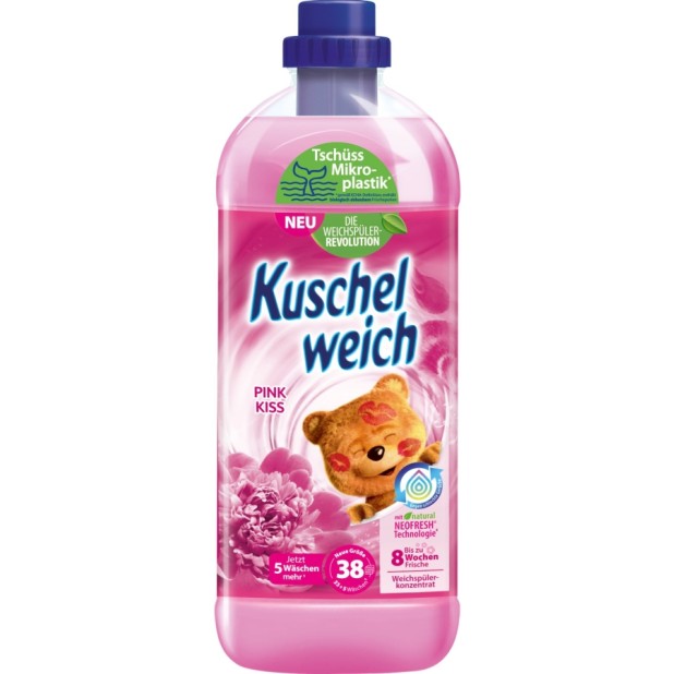 Kuschelweich aviváž Pink Kiss (růžová) 38 dávek 1 l
