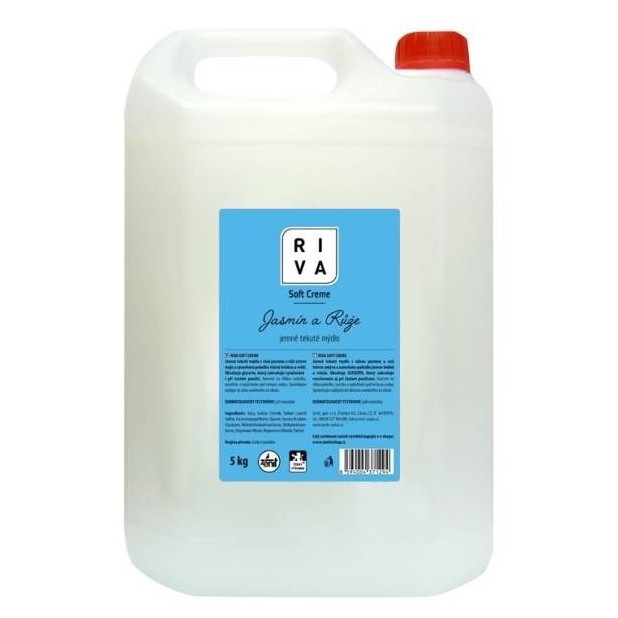 RIVA Soft Creme Ibišek a růže tekuté mýdlo 5 kg