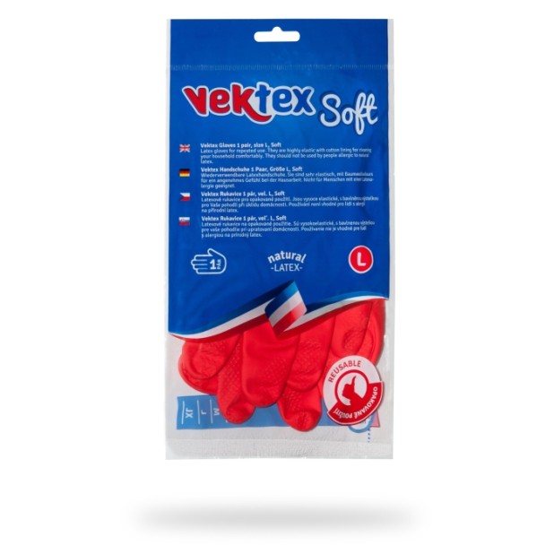 Rukavice latexové Vektex Soft vel. L