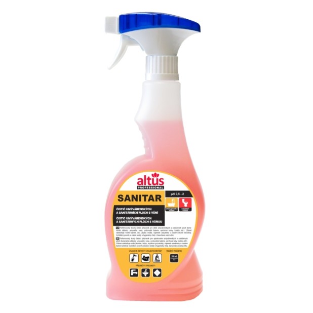 ALTUS Professional SANITAR čistič umývárenských a sanitárních ploch 750 ml pistole