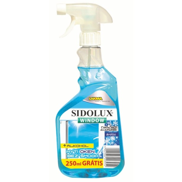 SIDOLUX Window Nano Code Arctic čistič oken 750 ml rozprašovač
