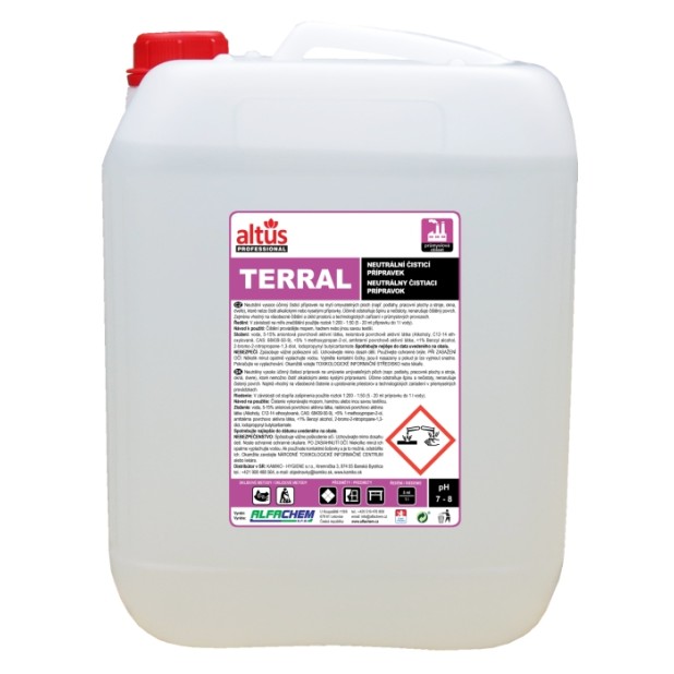 ALTUS Professional TERRAL neutrální čisticí přípravek 10 l