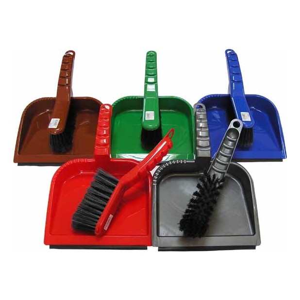 Smetáček a lopatka s gumovým okrajem Delux