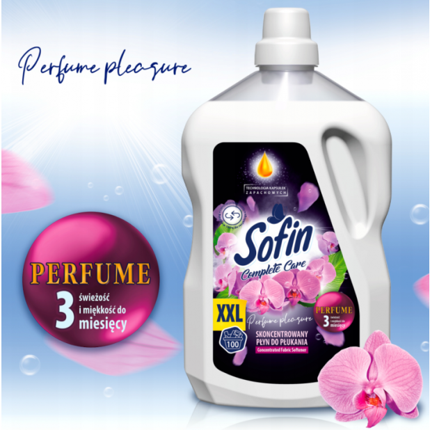 Aviváž SOFIN Perfume Pleasure 2,5 l,XXL 100 PD květin. vůně (bílá)