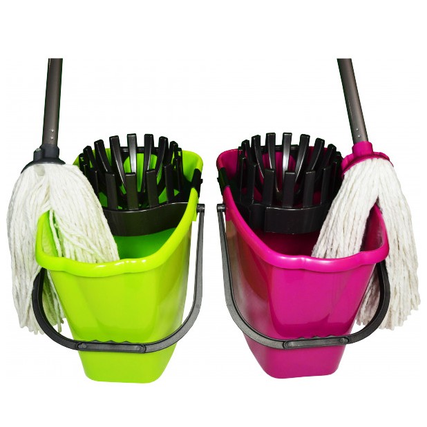 Mop set oválný 10 L plast, mop bavlna