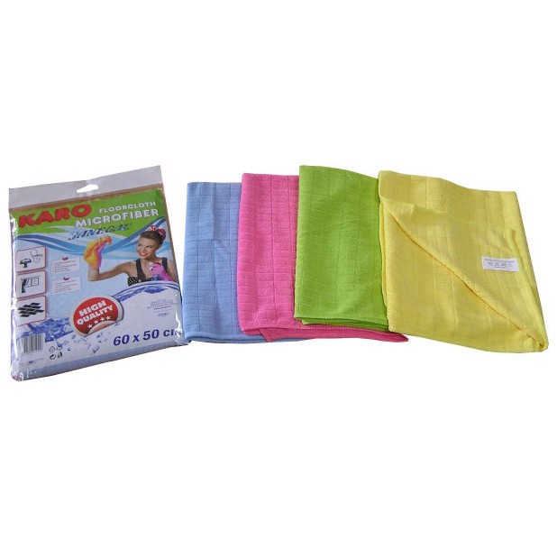 Mycí hadr z mikrovlákna KARO 60x50cm, 240g/m2 mix barev