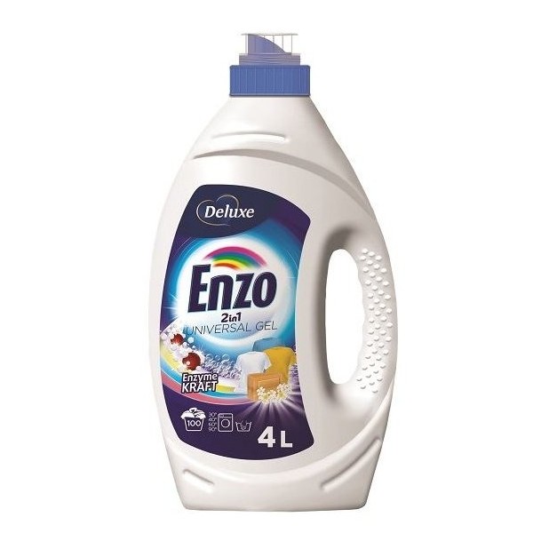 Deluxe Enzo 2in1 Universal prací gel 100 dávek, 4 L