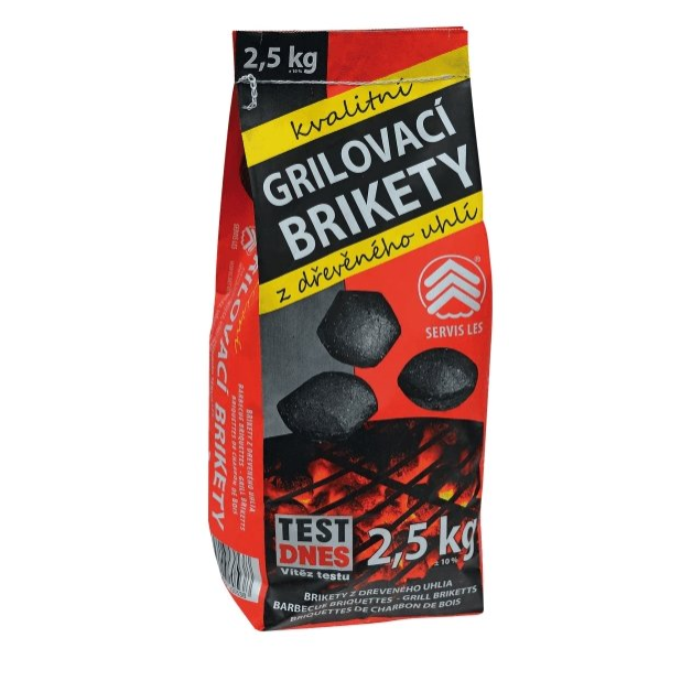 Grilovací brikety balení 2,5kg