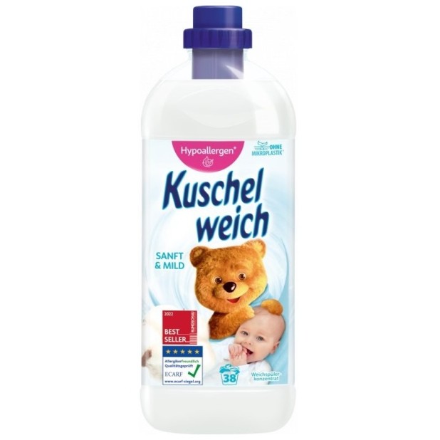 Kuschelweich aviváž Sanft & Mild (bílá) 38 dávek 1 l