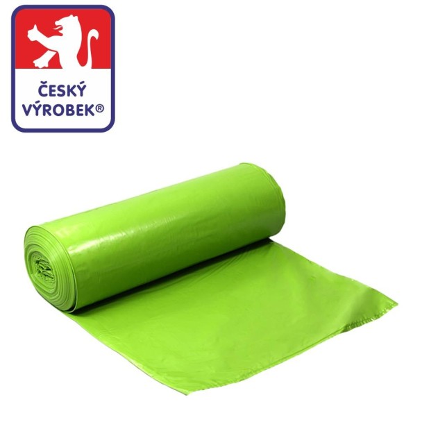 Pytel LDPE 120l, 70x110cm, 40mi zelený, 25 ks/role