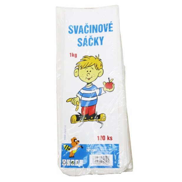Svačinové sáčky papírové 1kg,100ks/bal.