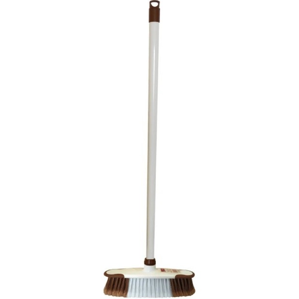 Smeták s tyčí BROWN 27/130cm gumové hrany