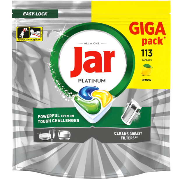Jar kapsle Platinum lemon Giga pack 113 ks