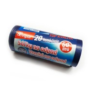 Sáčky na odpad LD+HD 60 L s uchy modré 20ks