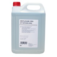 DESTILOVANÁ VODA pro technické účely 5 l