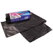 HDPE sáčky na odpadky Niteola pevné rolované 60 L černé 50ks