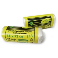 HDPE sáčky na odpadky rolované pevné 16 l, 45x52cm transparentní 50ks