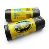 HDPE sáčky na odpadky rolované pevné Beta 60 l, 63x74cm černé 50ks