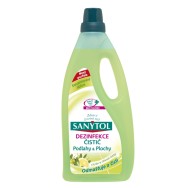 SANYTOL univerzální dezinfekční čistič na podlahy a plochy Citrón & olivové lístky 1 L