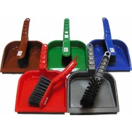 Smetáček a lopatka s gumovým okrajem Delux