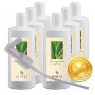 Schupp masážní emulze pH 5,5 - 6x1000 ml + dávkovač