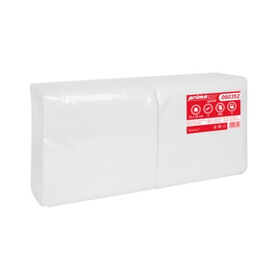 Ubrousky PrimaSoft Special 33x33cm, 2-vrstvé bílé 250ks