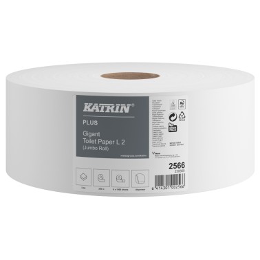 Toaletní papír KATRIN Plus 2566 Jumbo 270 2-vrstvý celulóza, 250 m, 6 rolí