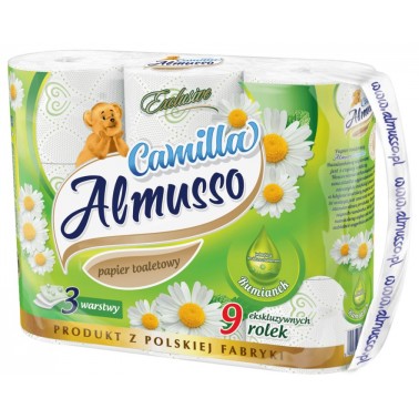 Toaletní papír Almusso Camilla 3-vrstvý, 9 rolí