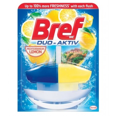 BREF Duo Aktiv Lemon tekutý WC blok 50 ml komplet