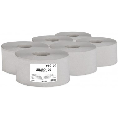 Toaletní papír JUMBO Economy 190 1-vrstvý šedý, 6 rolí