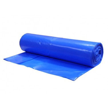 LDPE pytle na odpad rolované 120 l, 70 x 110 cm, 40 µm modré 25 ks/role