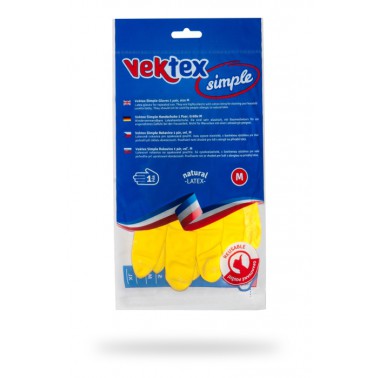 Rukavice latexové Vektex Simple vel. M