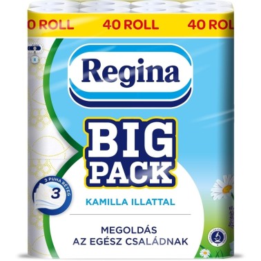 Toaletní papír Regina Kamilla Big Pack 3-vrstvý parfémovaný, 120 útržků, 40 rolí