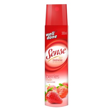 Well Done Sense Berries Fresh 2v1 Lesní plody osvěžovač vzduchu 300 ml