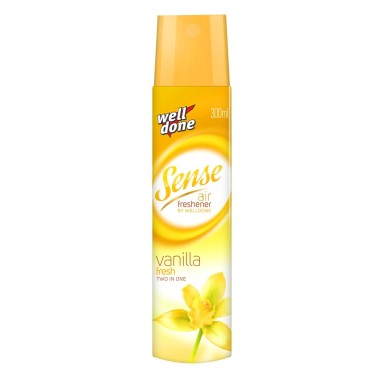 Well Done Sense Vanilla Fresh 2v1 osvěžovač vzduchu 300 ml