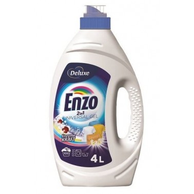 Deluxe Enzo 2in1 Universal prací gel 100 dávek, 4 L