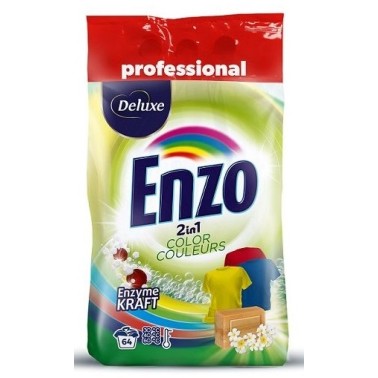 Deluxe Professional Enzo 2in1 Color prací prášek 64 dávek, 4,5 kg
