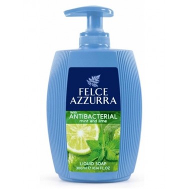 Felce Azzurra Mint&Lime antibakteriální tekuté mýdlo 300 ml s dávkovačem