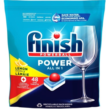 FINISH All in 1 Max Lemon tablety do myčky nádobí 48 ks