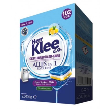 Klee Silver Line All in 1 tablety do myčky nádobí 102 ks