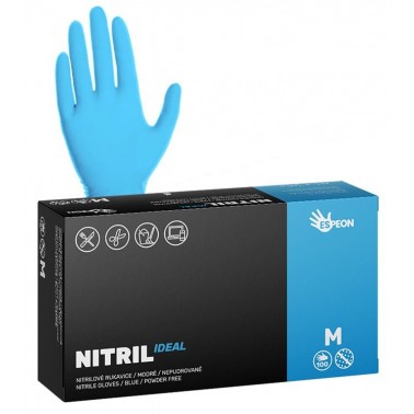 Jednorázové nitrilové rukavice Espeon NITRIL IDEAL modré vel. M box 100ks