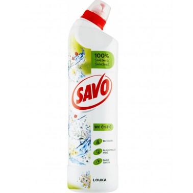 SAVO WC Louka, gelový čistič na toalety 750 ml