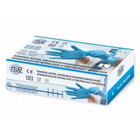 Jednorázové nitrilové rukavice H2O COOL NITRIL modré vel. L box 100ks