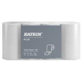 Toaletní papír KATRIN Plus 112966 Toilet Paper 160, 2-vrstvý bílý, 18m, 8 rolí